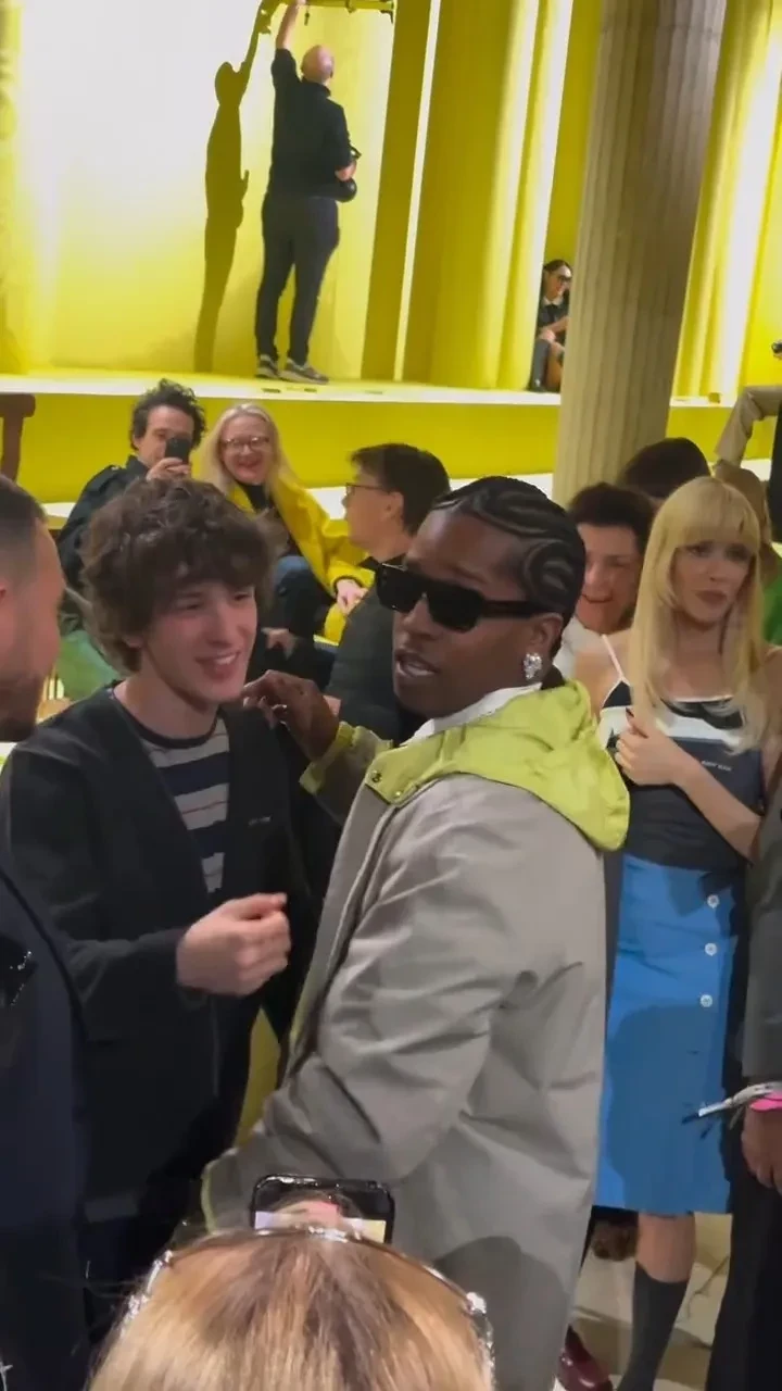 Марк Эйдельштейн встретился с A$AP Rocky на Неделе моды в Париже