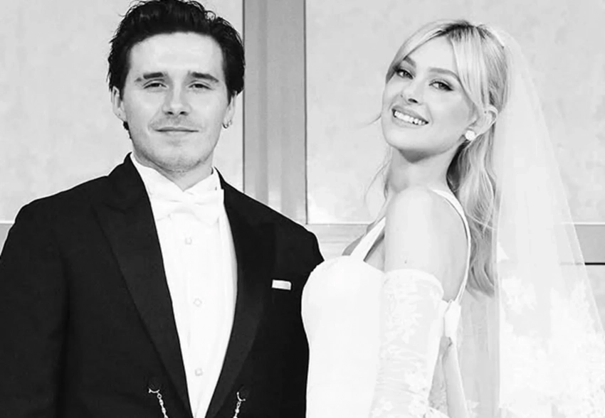 "Повезло просыпаться рядом с твоим красивым лицом". Бруклин Бекхэм поздравил Николу Пельтц с годовщиной свадьбы