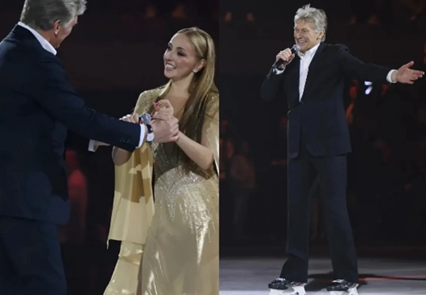 "Я готовилась, а номер один — он". В сети завирусился танец Дмитрия Пескова на коньках в шоу Татьяны Навки