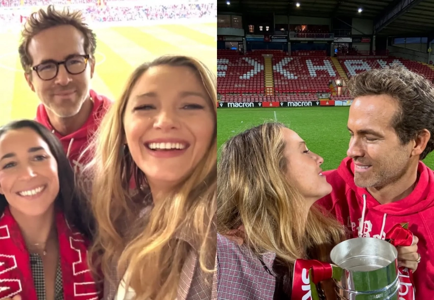 Блейк Лайвли и Райан Рейнольдс посетили футбольный матч на фоне критики в адрес актрисы