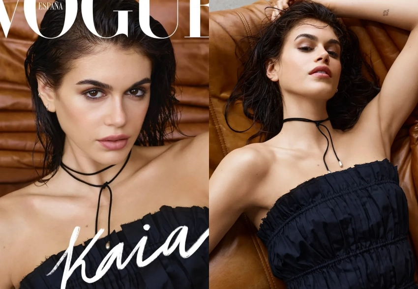 Дочь Синди Кроуфорд Кайя Гербер снялась для обложки Vogue