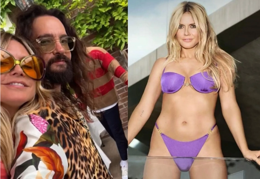 Хайди Клум отметила 52-летие с мужем Томом Каулитцем и устроила фотосессию в бикини