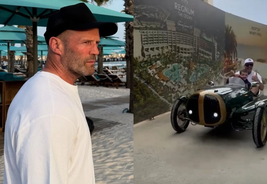 Джейсон Стэтхем показал, как проводит отпуск с детьми и Рози Хантингтон-Уайтли в Турции