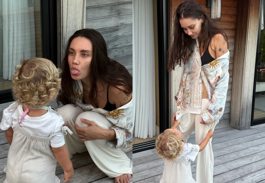 Карина Истомина опубликовала новые фото с дочерью с отдыха на Мальдивах