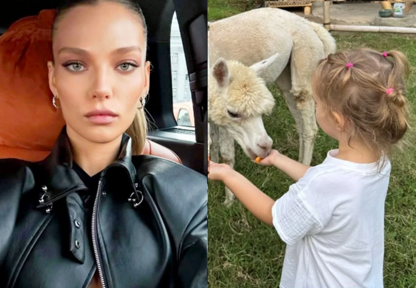 Алеся Кафельникова отдыхает за границей с дочерью