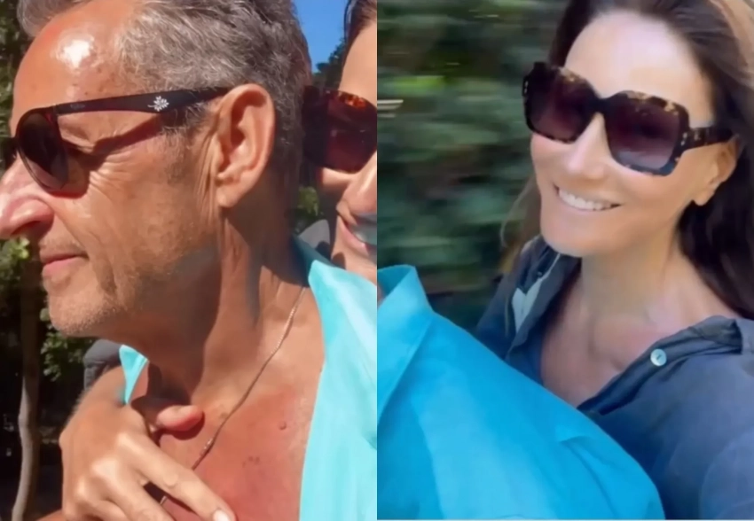 Карла Бруни опубликовала редкое видео с мужем Николя Саркози