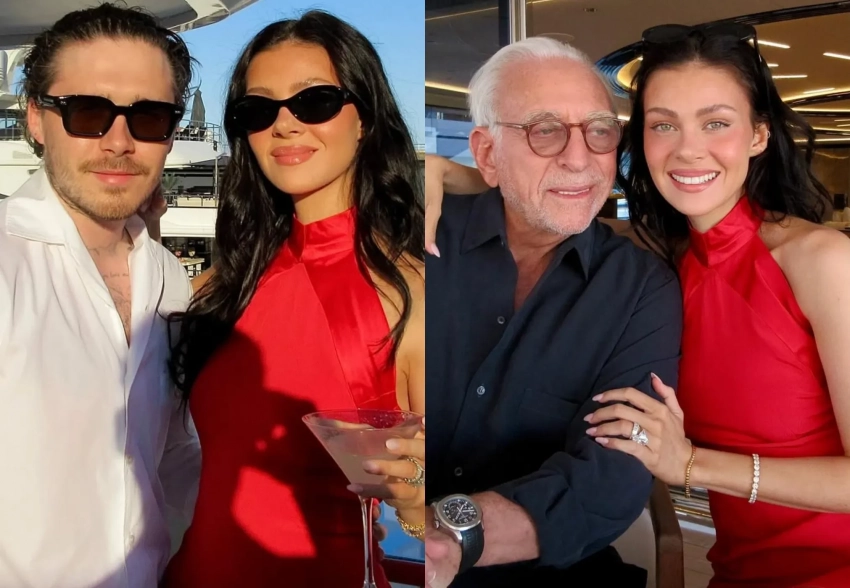 Бруклин Бекхэм с женой Николой Пельтц и тестем-миллиардером устроили вечеринку на яхте