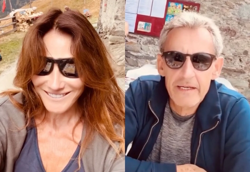 Карла Бруни и Николя Саркози отдыхают в Италии