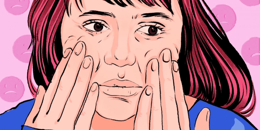 Как понять, что ваше лицо в стрессе: что делать с кортизоловыми отеками и заломами